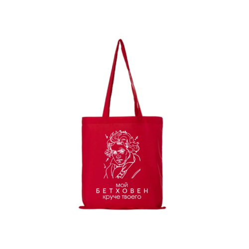 Товары PIANOS Шоппер PIANOS Beethoven, красный